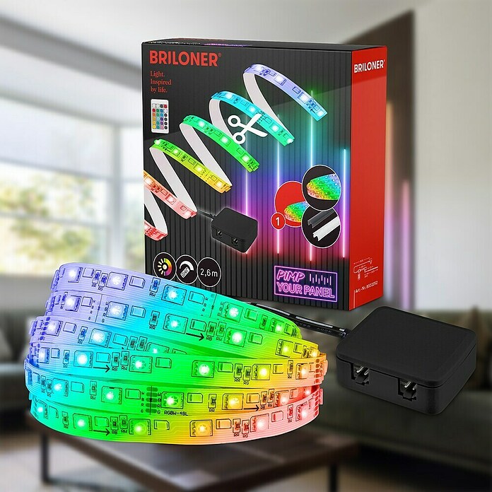 Briloner Kit de iniciación Pimp Your Panel (2.625 mm, RGBW, 650 lm) | BAUHAUS
