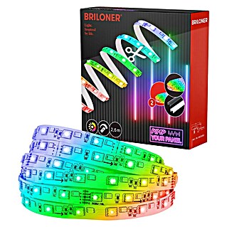 Briloner Set de ampliación tira LED (2,6 m, 3.000 K)