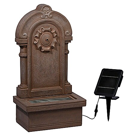 Dobar Gartenbrunnen Poseidon + LED & Solar-Panel (40 x 26 x 76 cm, Sonstiges)