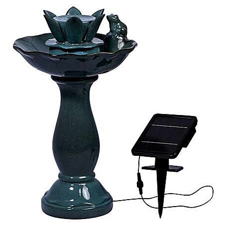 Dobar Gartenbrunnen Helena + Solar-Panel (39 x 39 x 64 cm, Keramik)
