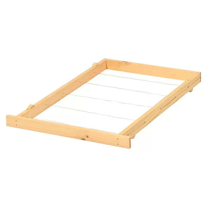 Dobar Holzrahmen Einraumbeute - L x B x H: 33 x 3,3 x 45 cm, Natur - Leichter Holz-Bienenrahmen mit gespannten Drähten für Wabenfundament.