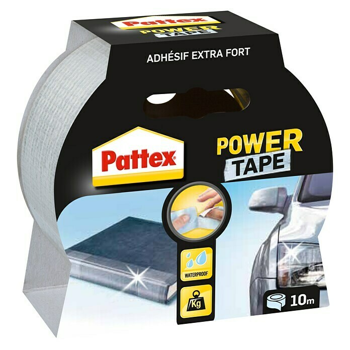 Pattex Gewebe-Klebeband Power Tape (Länge: 10 m, Transparent)