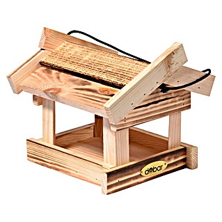 Dobar Vogelfutterhaus Calido (19 x 19 x 17 cm, Braun, Holz)