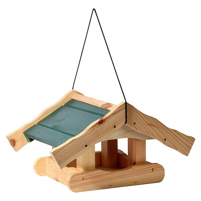 Dobar Vogelfutterhaus Arsuk (39 x 30 x 22 cm, Natur/ Grün, Holz) | BAUHAUS