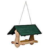 Dobar Vogelfutterhaus Nuuk (48 x 24 x 29 cm, Natur/ Grün, Holz) | BAUHAUS