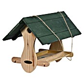 Dobar Vogelfutterhaus Nuuk (48 x 24 x 29 cm, Natur/ Grün, Holz) | BAUHAUS