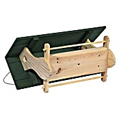 Dobar Vogelfutterhaus Nuuk (48 x 24 x 29 cm, Natur/ Grün, Holz) | BAUHAUS