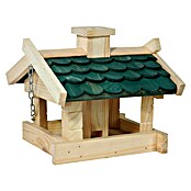 Dobar Vogelfutterhaus Thule (21 x 19 x 17 cm, Natur/ Grün, Holz) | BAUHAUS