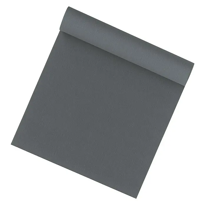 A.S. Création Vliestapete Elegance - Grau, Uni, 10,05 x 0,53 m - Graue, teilweise gerollte Yogamatte für Fitness und Entspannung. Ideal für dein tägliches Workout zu Hause oder im Studio.