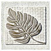 Cuadro original con relieve Hoja (Leaf, 40 x 40 cm)