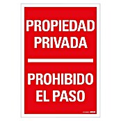 Pickup Señal de precaución (Motivo: Propiedad privada, L x An: 33 x 23 cm)