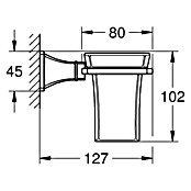 Grohe Grandera Zahnputzbecher (Mit Halterung, Metall, Chrom) | BAUHAUS