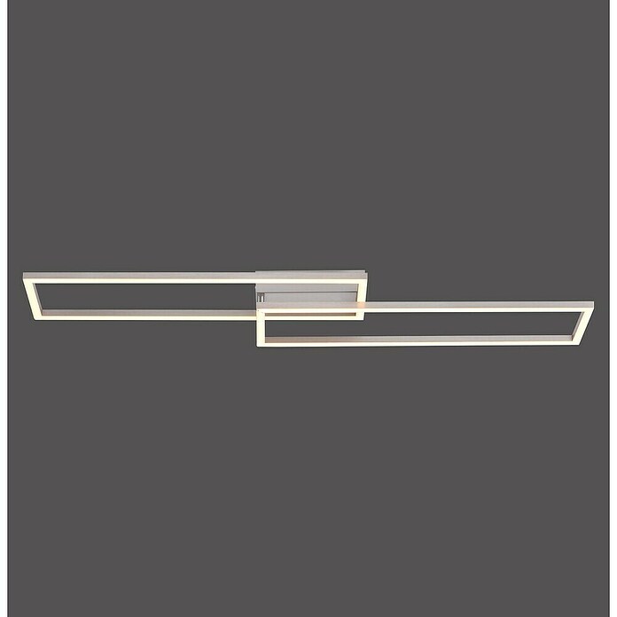 Just Light Led-plafondlamp Iven (l x b x h: 924 x 220 x 70 mm, RVS) | BAUHAUS
