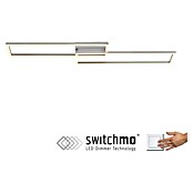Just Light Led-plafondlamp Iven (l x b x h: 924 x 220 x 70 mm, RVS) | BAUHAUS