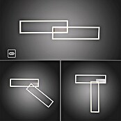 Just Light Led-plafondlamp Iven (l x b x h: 924 x 220 x 70 mm, RVS) | BAUHAUS