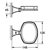 Grohe Grandera Seifenschale (Mit Halterung, Metall, Chrom/Gold) | BAUHAUS