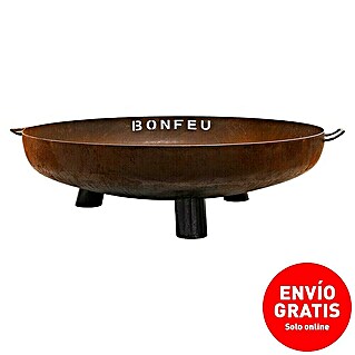 Bonfeu Brasero Bonbowl Plus (Diámetro: 60 cm, Acero Corten)