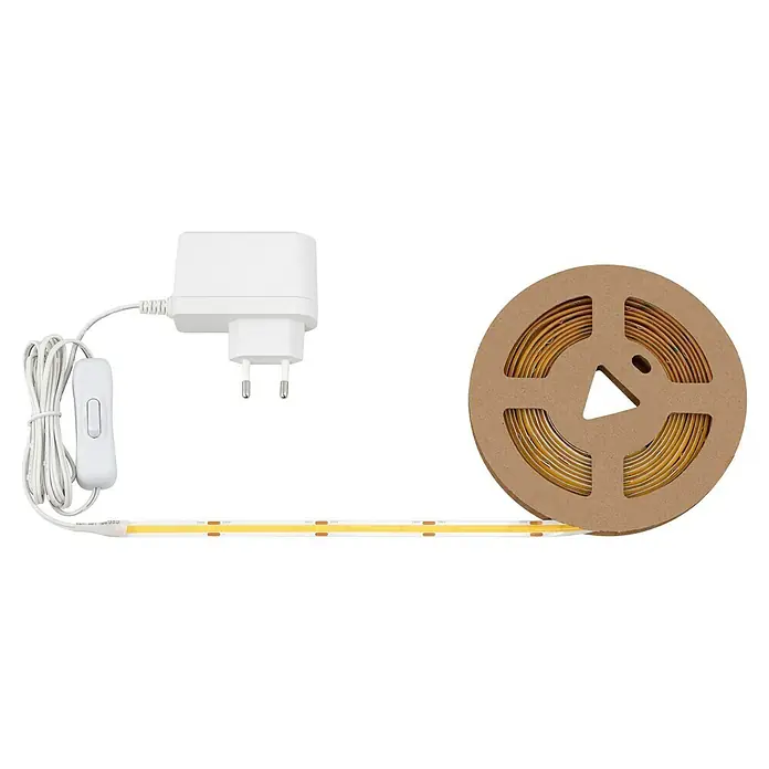 Tween Light LED-Band - Länge: 300 cm, Lichtfarbe: Warmweiß, 22 W, 275 lm - LED-Lichtstreifen-Set mit Adapter, Schalter und aufgerollter Leuchte für stimmungsvolle Beleuchtung im Zuhause.
