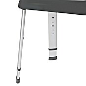 Wenko Secura Premium Kopalniški stol  (Nastavitev višine: 42 cm - 52 cm, Nosilnost: 130 kg, Antracit) | 3717 - Sicherheitsprogramm | DADD - Accessoires | DAD - Badausstattung | DA - Badausstattung/Bäderwelt | D - Sanitär | BAUHAUS