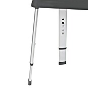 Wenko Secura Premium Stolica za kupaonicu Secura Premium  (Podešavanje po visini: 42 cm - 52 cm, Opteretivost: 130 kg, Antracit) | BAUHAUS