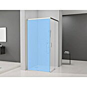 Camargue Mampara de ducha esquinera Aqua angular 1 lado (80 x 195 cm, Cromo, Espesor de vidrio: 6 mm) | BAUHAUS