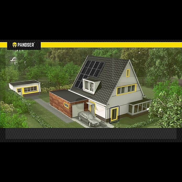 Pandser EPDM folie (20 m, 0,4 m, 0,5 mm, Zwart) | BAUHAUS