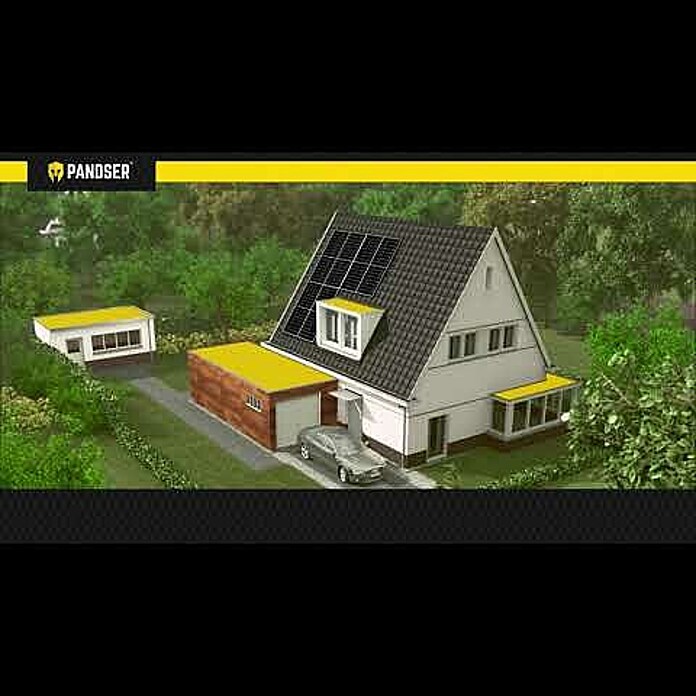 Pandser EPDM folie, per meter Dakbedekking (Breedte: 7 m, Dikte: 1,2 mm) | BAUHAUS