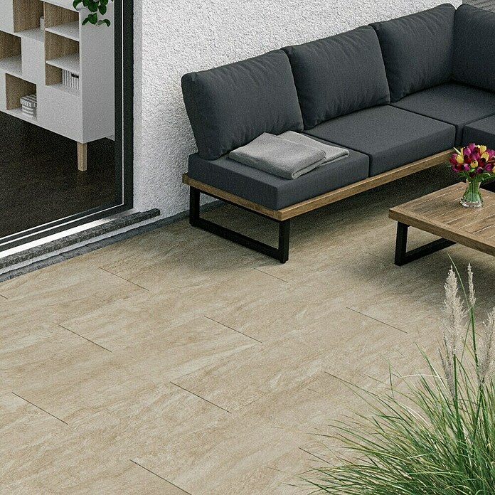 Marazzi Terrassenfliese Esterno 20T Pietra (40 x 120 x 2 cm, Beige, Matt) | BAUHAUS