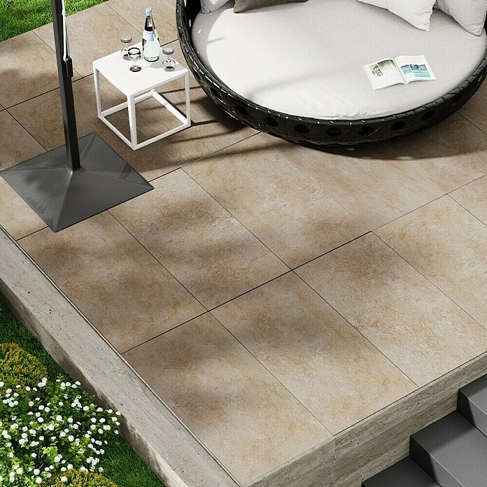 Marazzi Terrassenfliese Esterno 20T Jerusalem Noce (50 x 100 x 2 cm, Beige, Matt) | BAUHAUS