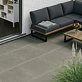 Marazzi Terrassenfliese Esterno 20T Material (80 x 80 x 2 cm, Grau, Matt)