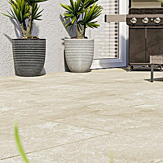 Terrassenfliese Cera 2.0 (40,8 x 60,1 x 2 cm, Antiquus Vanille, Matt)