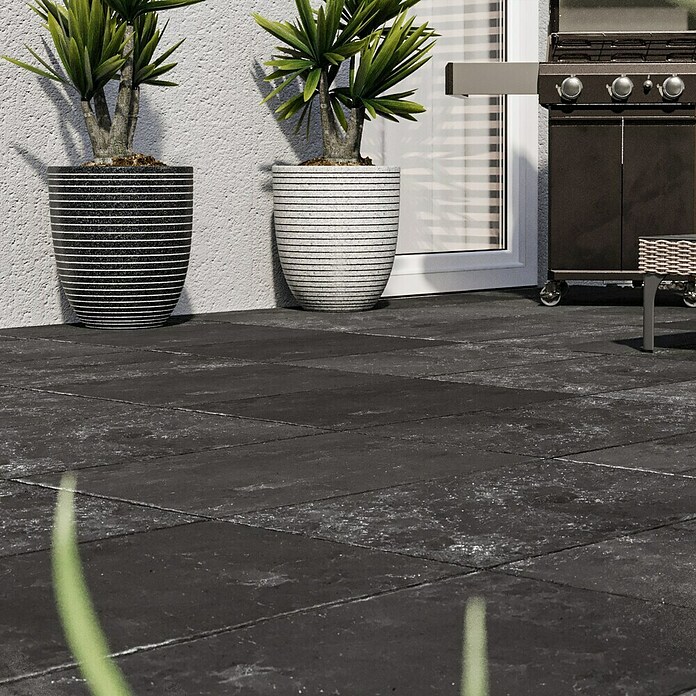 Terrassenfliese Cera 2.0 (40,8 x 60,1 x 2 cm, Antiquus Carbon, Matt) | BAUHAUS