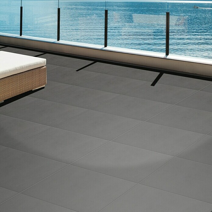 Terrassenfliese Garden Family Grey (60 x 60 x 2 cm, Grau, Matt) | BAUHAUS