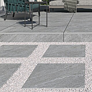 Terrassenfliese Piazza 2.0 (59,7 x 59,7 x 2 cm, Grau, Matt)