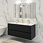Disbain Conjunto de mueble de baño Vega (Ancho: 120 cm, Negro, 3 pzs.) | BAUHAUS