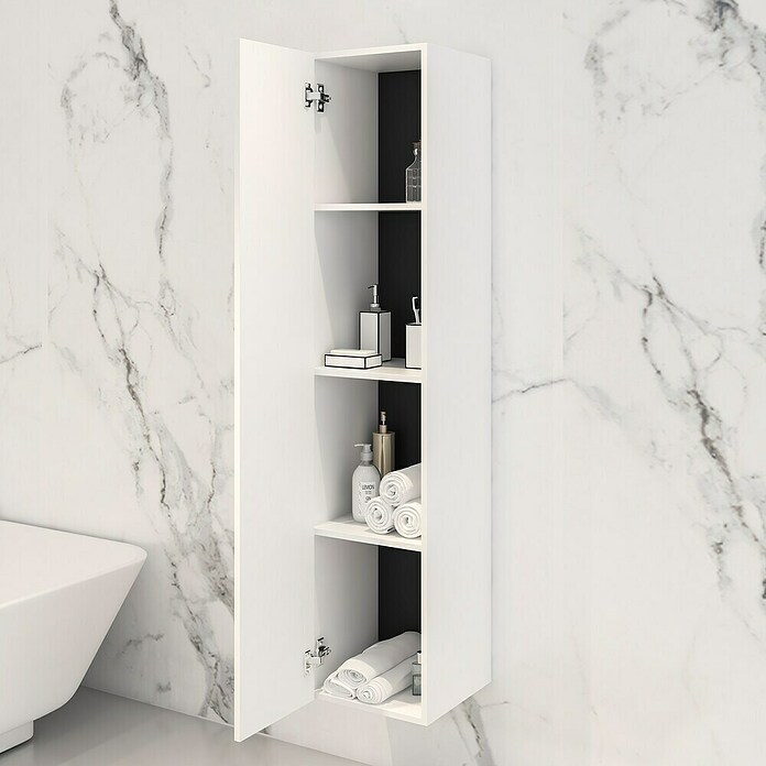 Disbain Armario alto Vega (L x An x Al: 35 x 35 x 160 cm, Blanco) | BAUHAUS