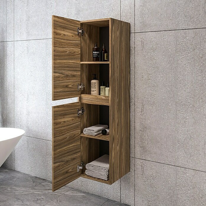 Disbain Armario alto Kuntur (L x An x Al: 35 x 35 x 140 cm, Palisandro) | BAUHAUS