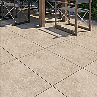 Terrassenfliese Botticino 2.0 (60 x 60 x 2 cm, Beige, Matt)