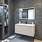 Disbain Conjunto de mueble de baño Lira (Ancho: 100 cm, Maquillaje, 3 pzs.) | BAUHAUS