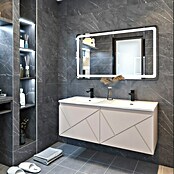 Disbain Conjunto de mueble de baño Lira (Ancho: 120 cm, Maquillaje, 3 pzs.) | BAUHAUS