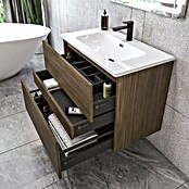 Disbain Conjunto de mueble de baño Kuntur (80 cm, Nogal italiano) | BAUHAUS