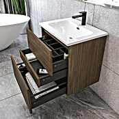 Disbain Conjunto de mueble de baño Kuntur (Ancho: 60 cm, Nogal italiano, Mate) | BAUHAUS