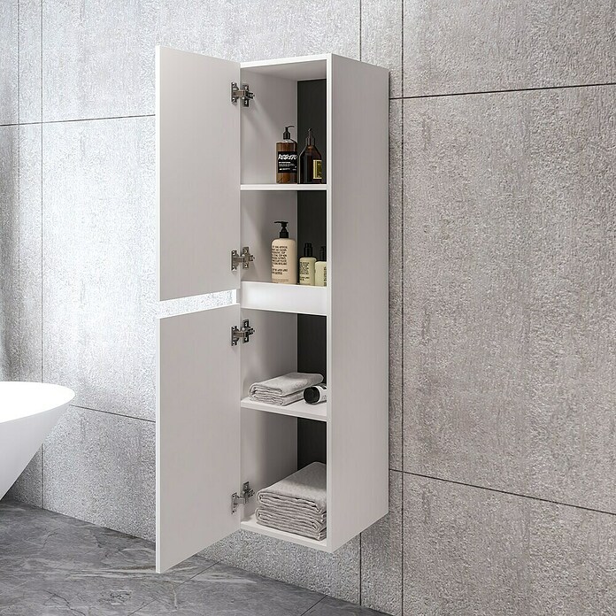 Disbain Armario alto Kuntur (L x An x Al: 35 x 35 x 140 cm, Blanco) | BAUHAUS