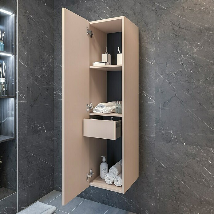 Disbain Armario alto Lira (L x An x Al: 35 x 35 x 140 cm, Maquillaje) | BAUHAUS