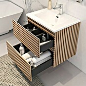 Disbain Conjunto de mueble de baño Vega (Ancho: 60 cm, Acacia, 2 pzs.) | BAUHAUS