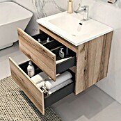 Disbain Conjunto de mueble de baño Vega (Ancho: 60 cm, Cognac, 2 pzs.) | BAUHAUS