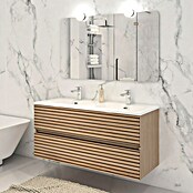 Disbain Conjunto de mueble de baño Vega (120 cm, Acacia, 3 pzs.) | BAUHAUS
