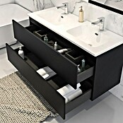 Disbain Conjunto de mueble de baño Vega (Ancho: 120 cm, Negro, 3 pzs.) | BAUHAUS