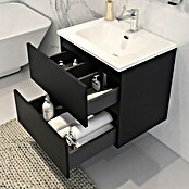 Disbain Conjunto de mueble de baño Vega (Ancho: 60 cm, Negro, 2 pzs.) | BAUHAUS