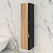 Disbain Armario colgante Vega (L x An x Al: 35 x 35 x 160 cm, Negro/Bambú) | BAUHAUS